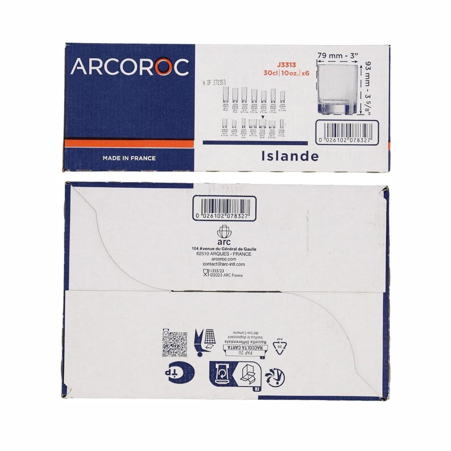 Arcoroc Old Fashioned Gläser, 6er Set, 300 ml