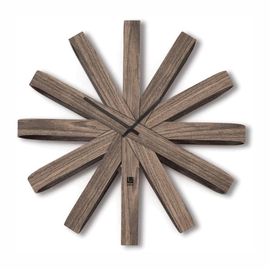 Umbra - Wanduhr Ribbonwood aus Walnussholz