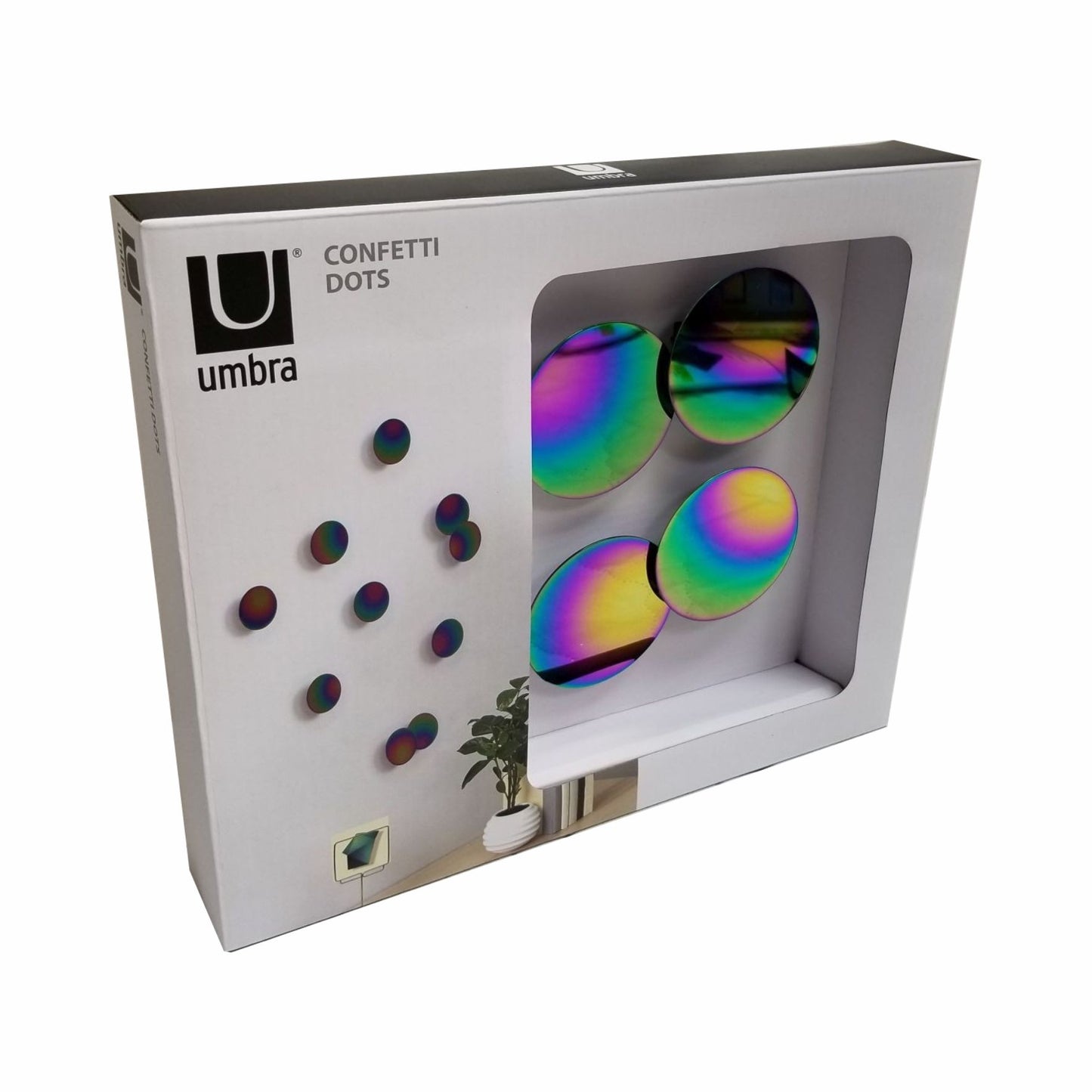 UMBRA Confetti Punkte Regenbogen-Set mit 10 Stück