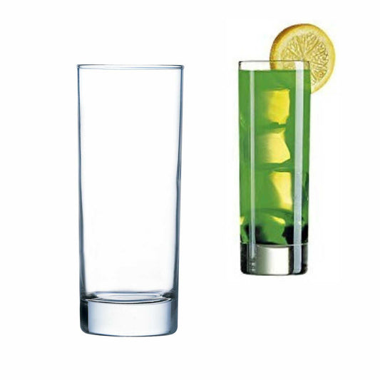 Arcoroc Island Long Drink Glass, Capacity: 0.22 Liters, Height: 152 Mm, : 53 Mm