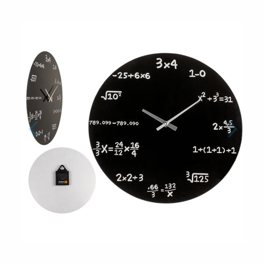 Mathematik Wanduhr mit Formeln