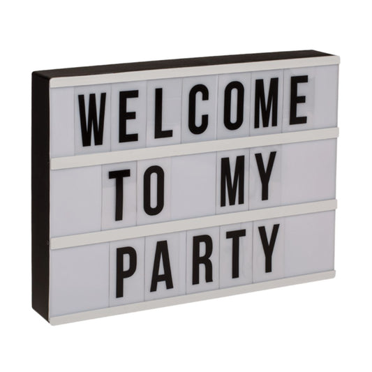 Out Of The Blue - Leuchtkasten LED mit 84 Buchstaben