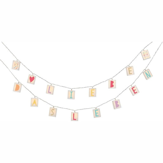 moses Happy me Buchstaben-Lichterkette mit 20 LEDs zum Selbstgestalten | Länge 2,60 m