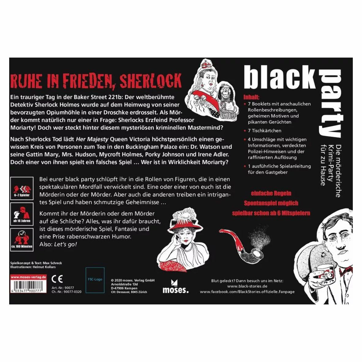 Moses. - black stories - black party - Ruhe in Frieden, Sherlock