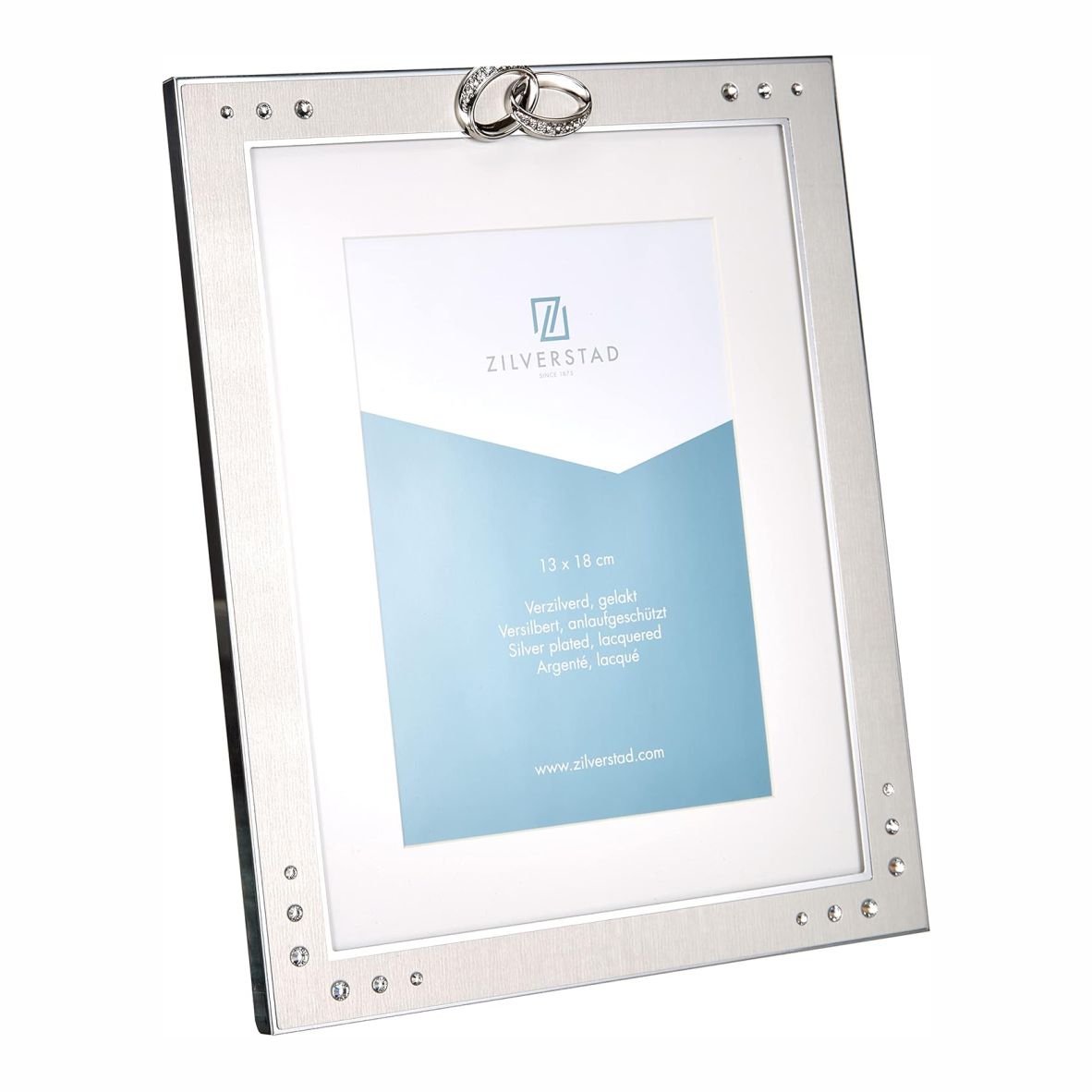Zilverstad - Fotorahmen Double Rings 13x18 cm silber