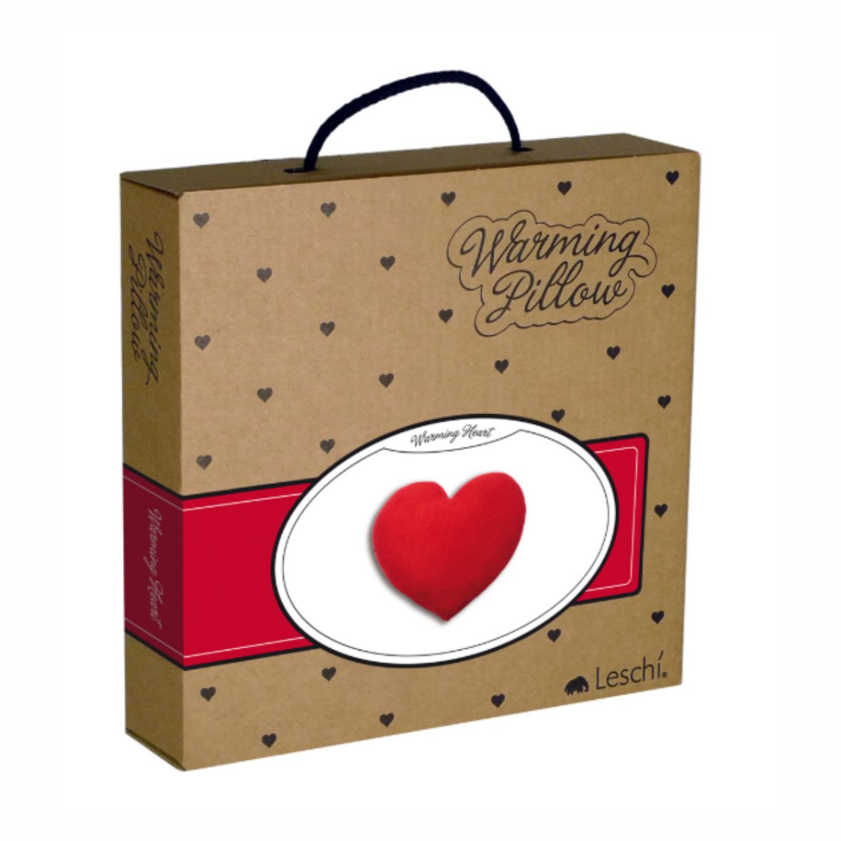 LESCHI Wärmekissen - Körnerkissen für Mikrowelle - Form Herz