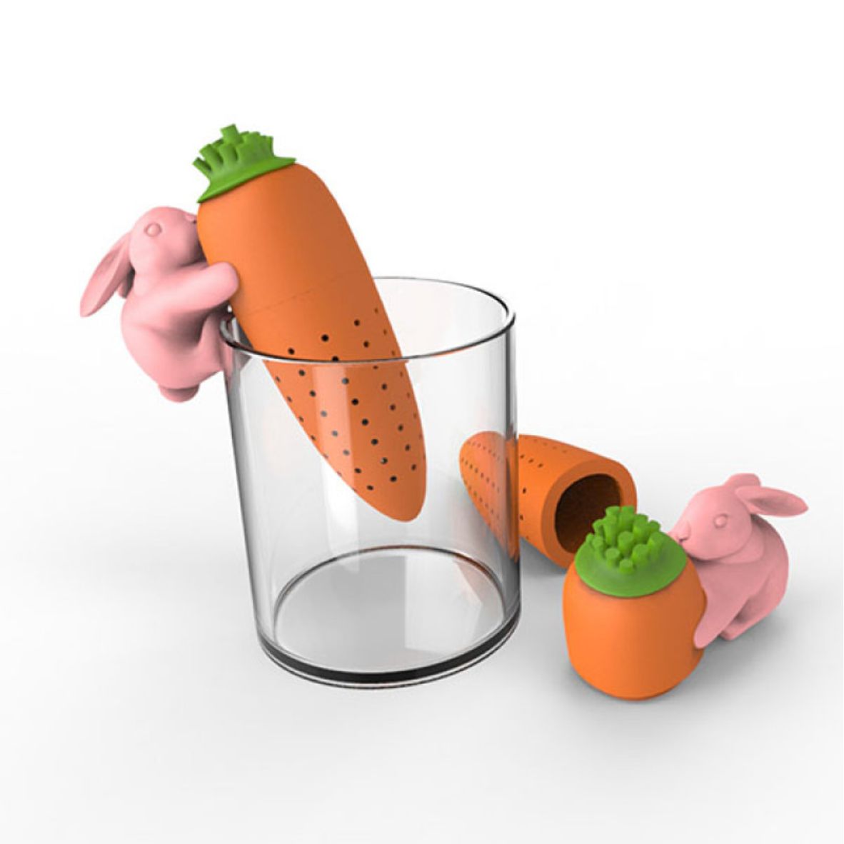 Das Hase und Möhrchen Teesieb aus Silikon