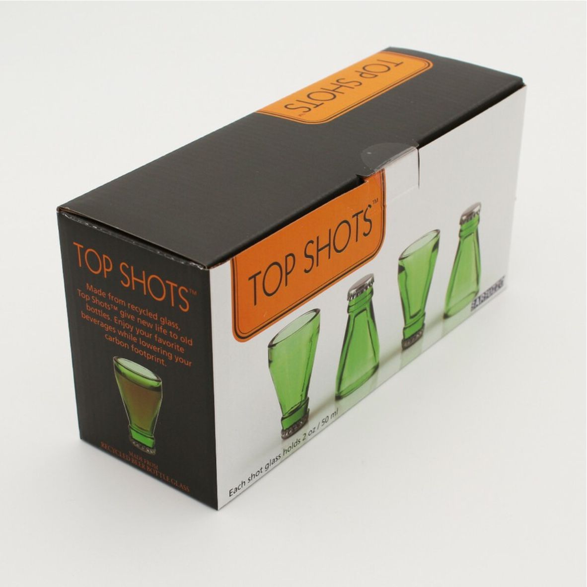 Barbuzzo - Schnapsgläser Flaschenkopf - 4-er Set