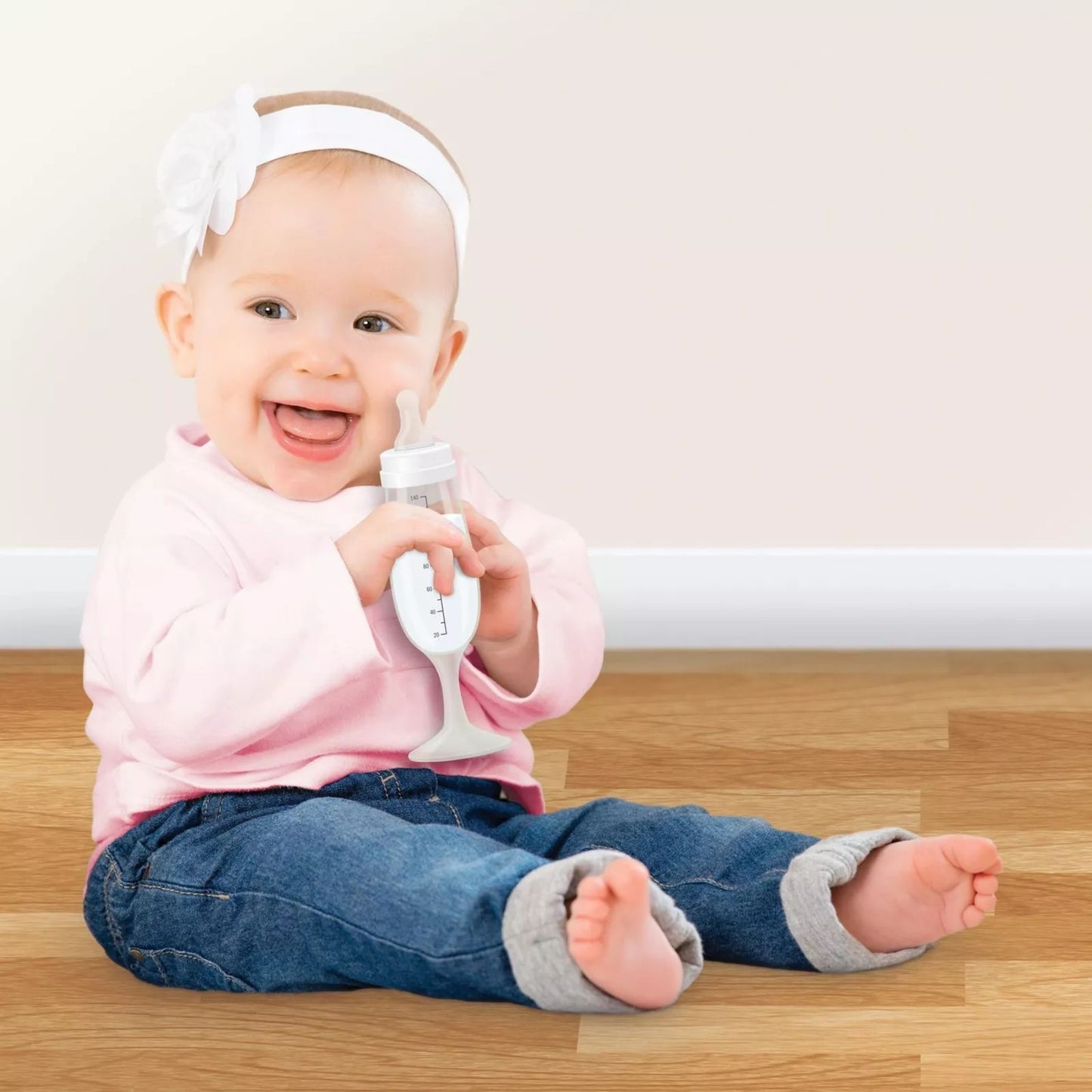 Babyfläschchen "Sektglas"