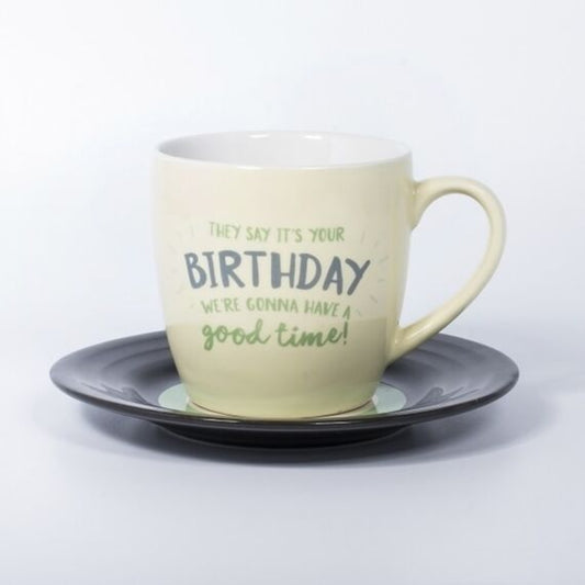 ThumbsUp! Tasse "Lyrical" Birthday 250ml weiß