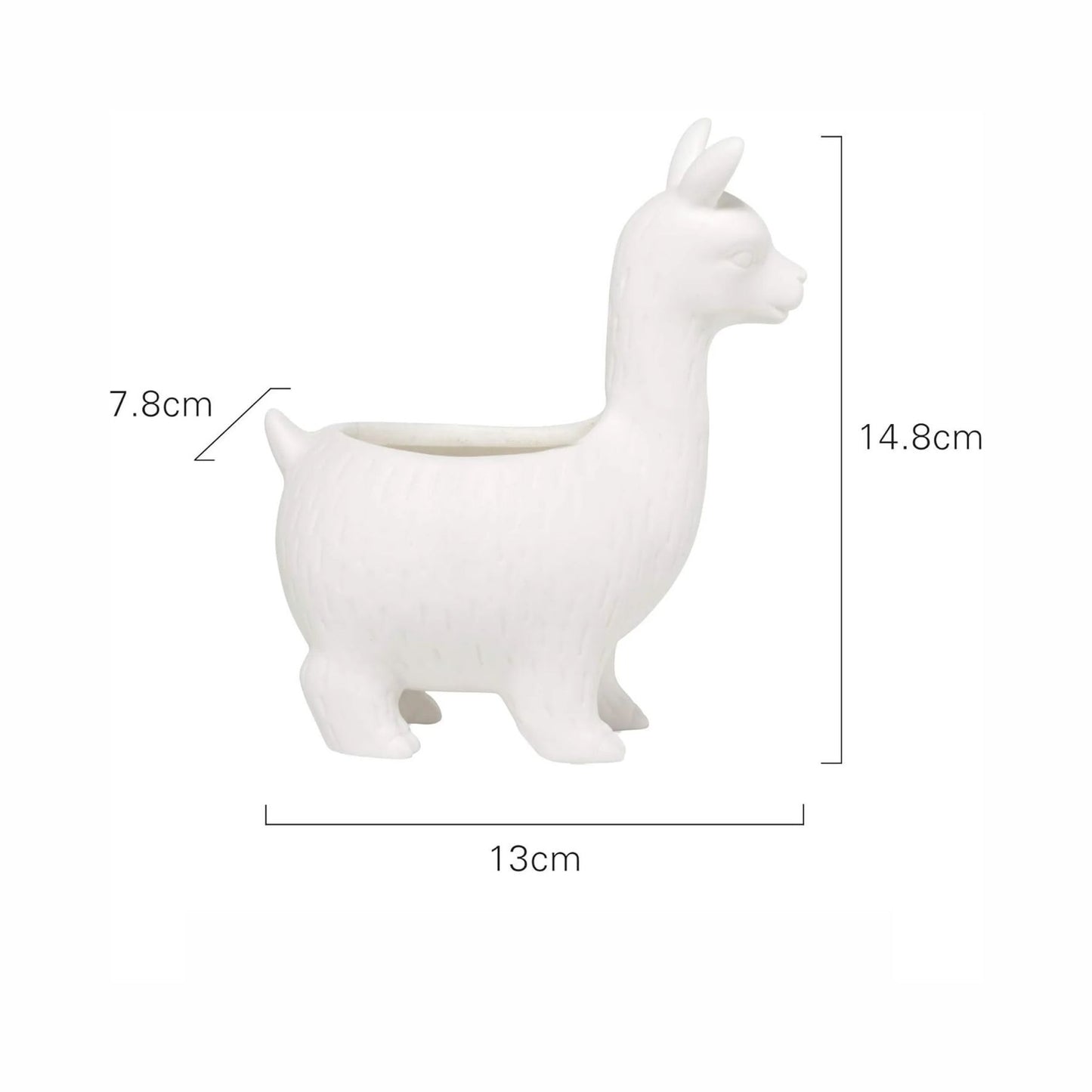 Kikkerland Lloyd Lama Blumentopf