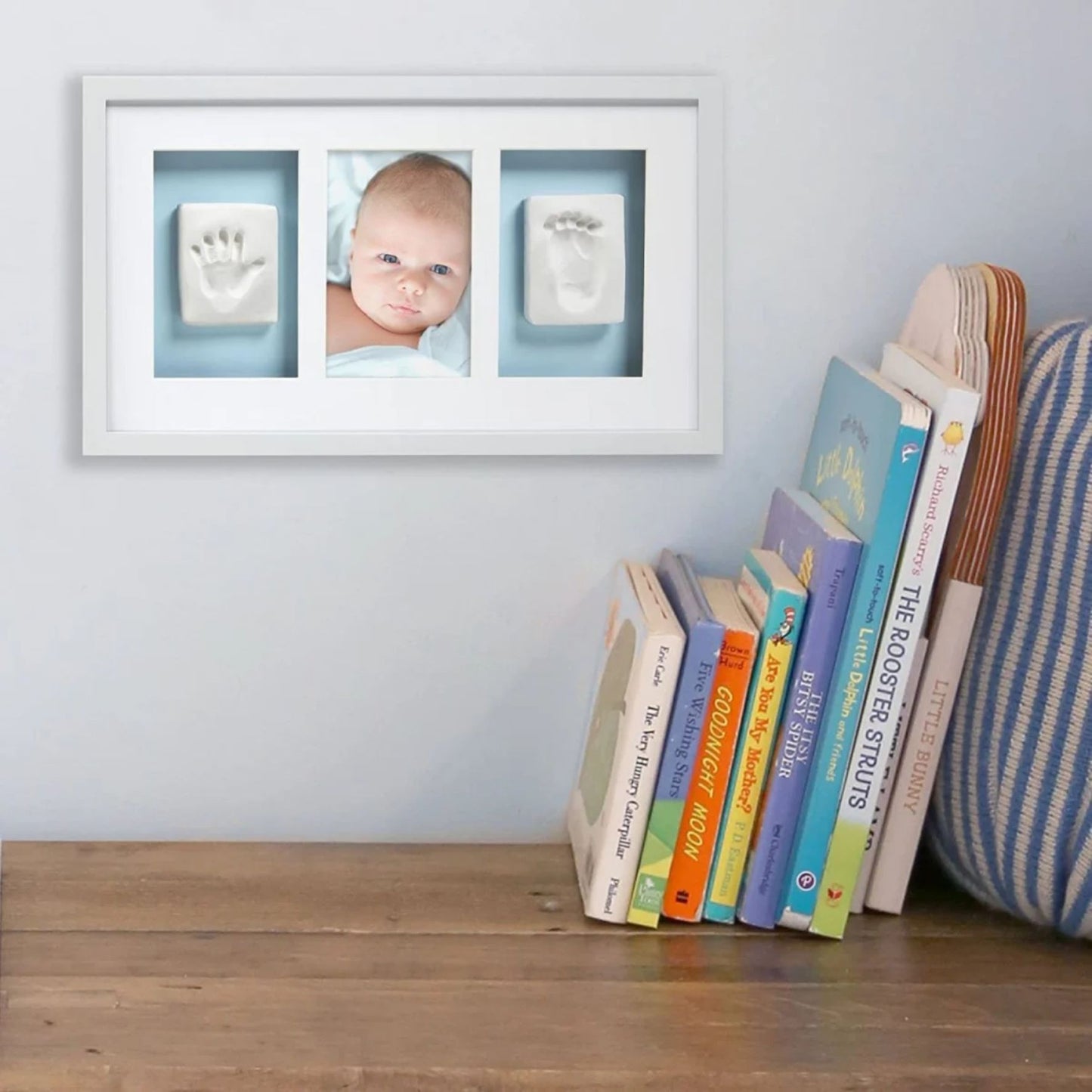 Pearhead® Babyprints Deluxe Wandrahmen mit geschlossener Box