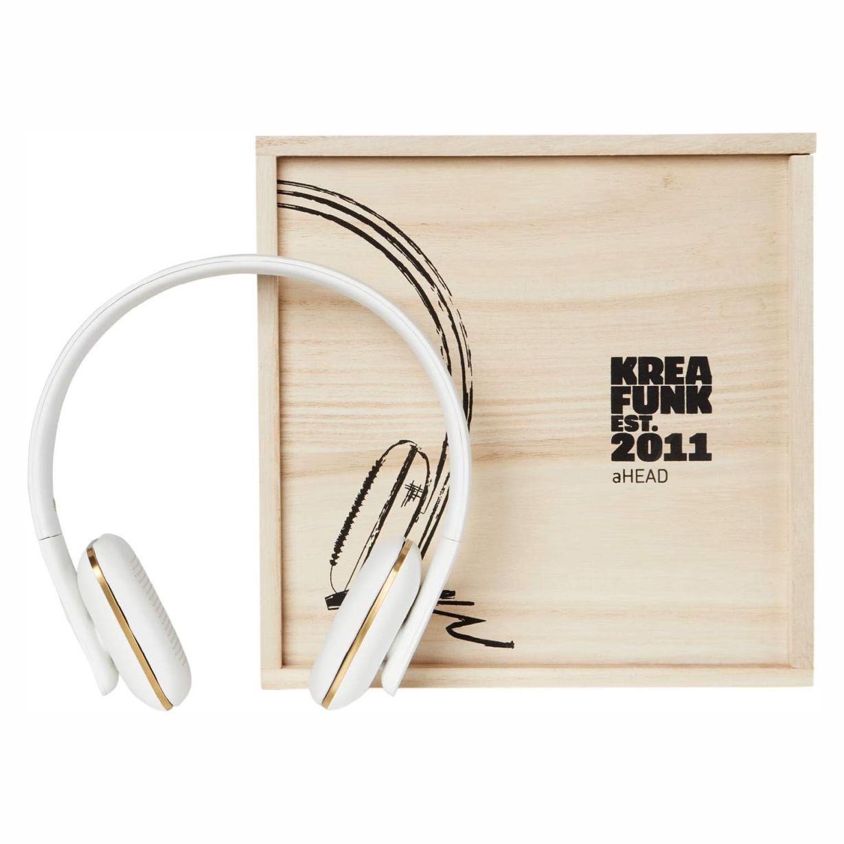 Kopfhörer Weiß kabellos, Radio-Headset