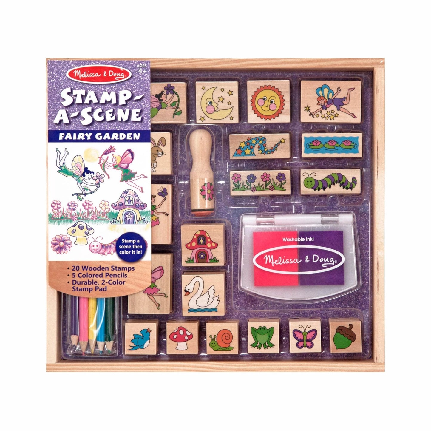 Melissa & Doug - Stamp-A-Scene-Fairy Garden