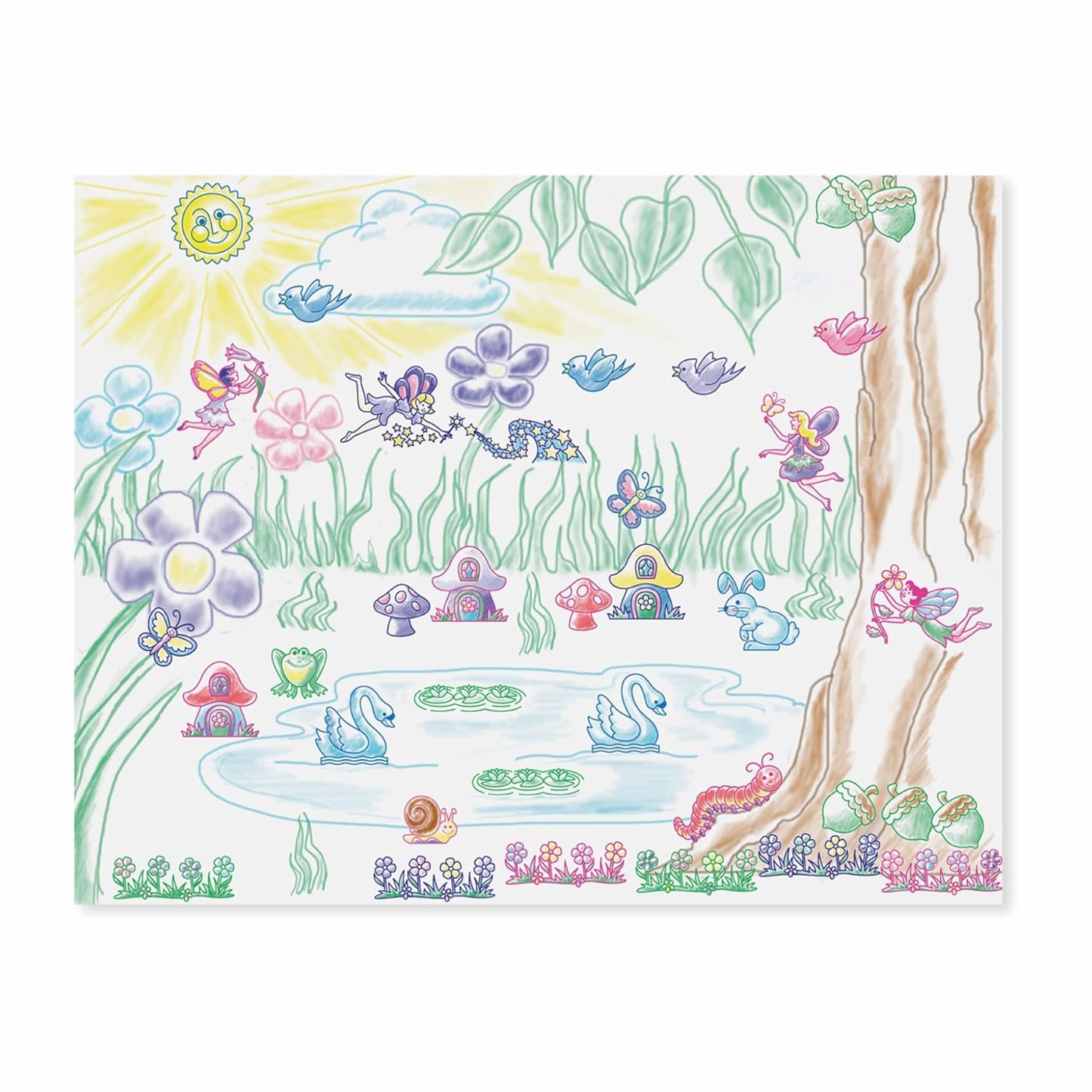 Melissa & Doug - Stamp-A-Scene-Fairy Garden