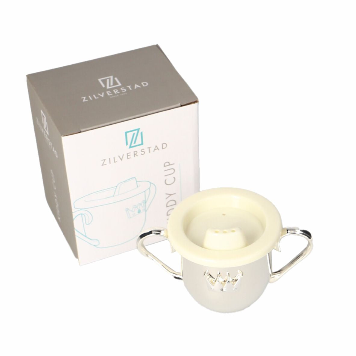 Zilverstad -Kinderbecher mit Henkel versilbert