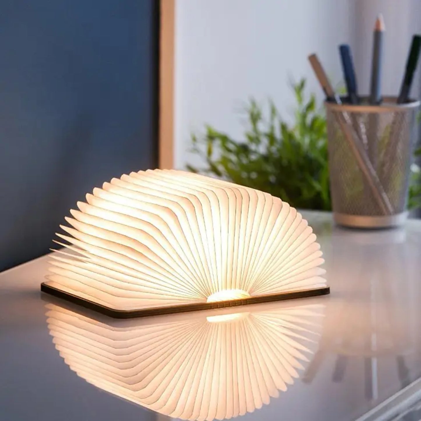 MikaMax Buchlampe - Buchlicht -14 x 2,5 x 16,5 cm