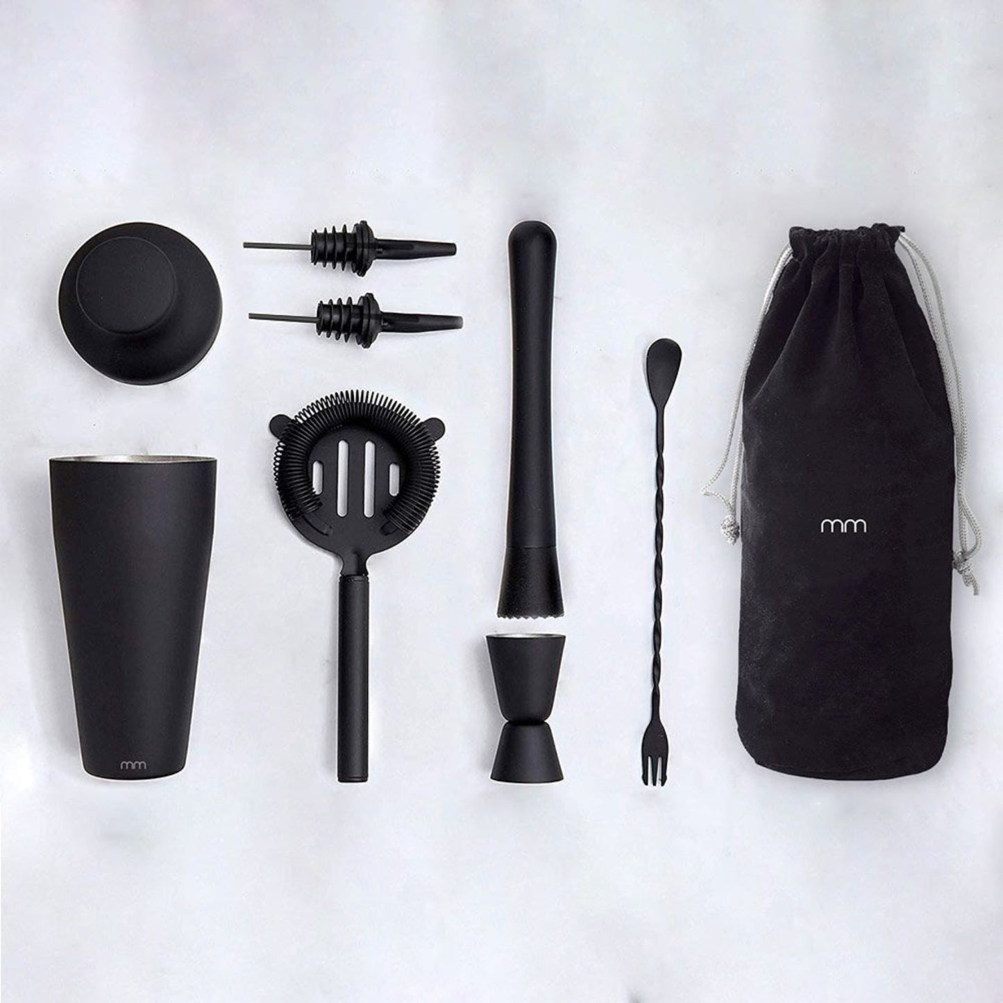 MM - Cocktail-Shaker-Set - Mattschwarz