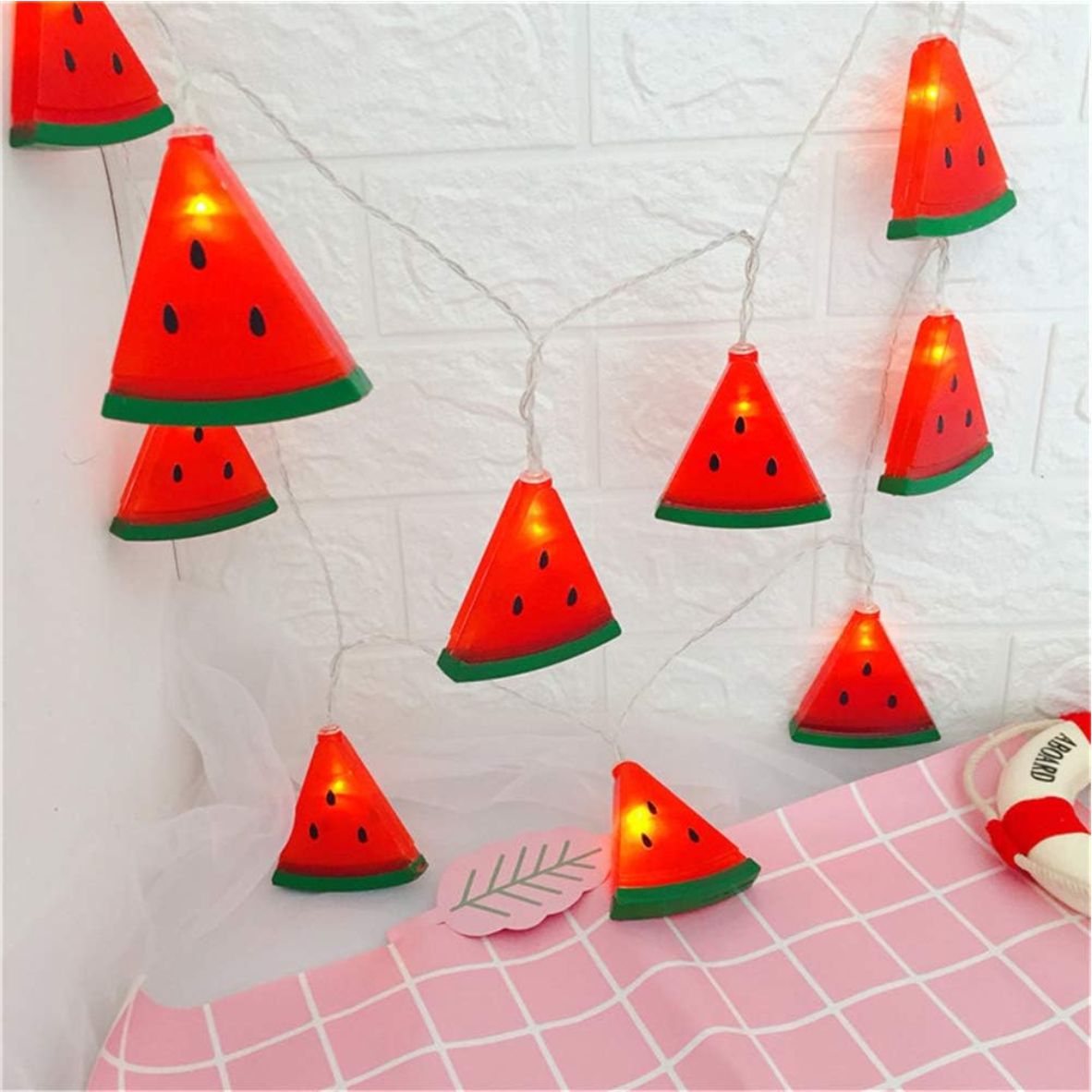 Wassermelone LED-Lichterkette für drinnen und draußen