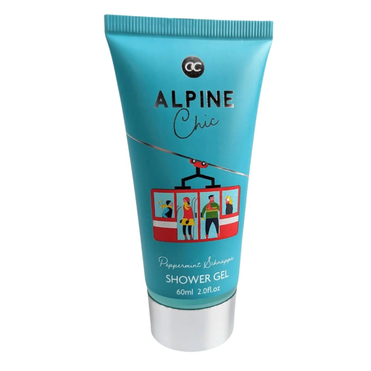 Geschenkset Alpine Chic - Duschgel + Flachmann