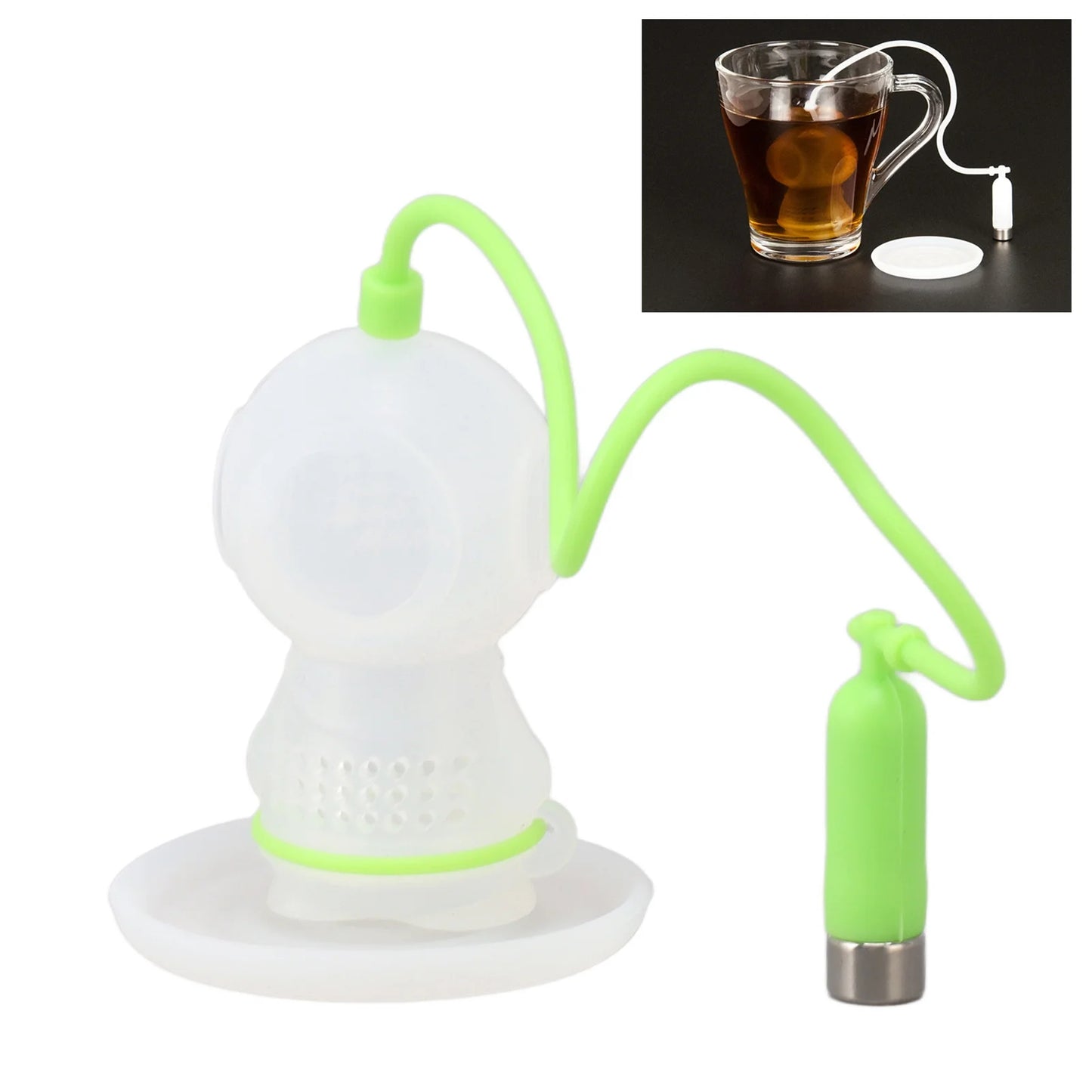 FOTOFOL - Silikon-Tee-Ei, Süßes Taucher-Teeblatt-Sieb