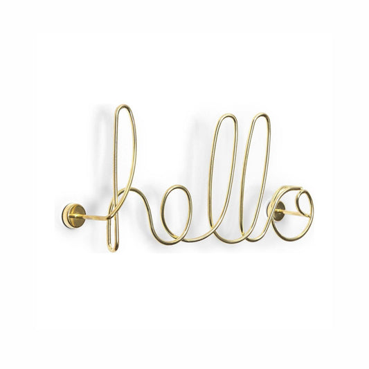 Umbra Steel Wired Hello Brass (32,38 cm x 7,62 cm x 14,60 cm)