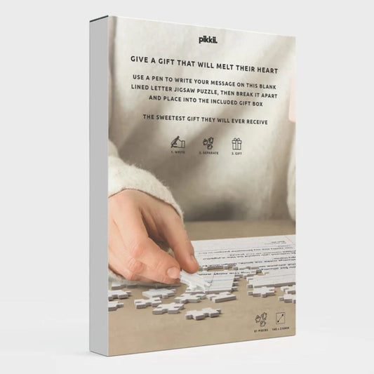 DIY Puzzle Brief zum Verschenken
