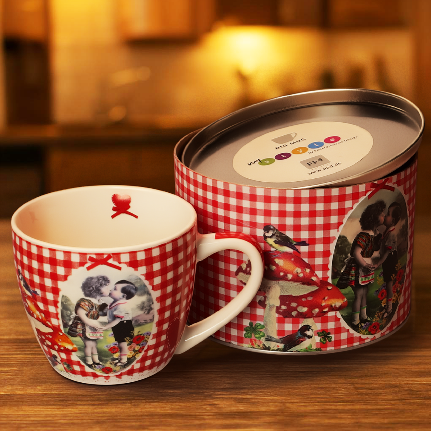 Liebestasse in Geschenkverpackung - Junge Liebe