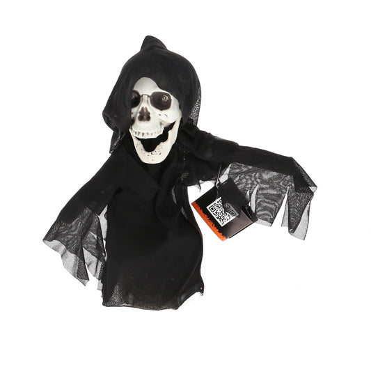 Stehende Halloween-Figur Sensenmann - schwarz