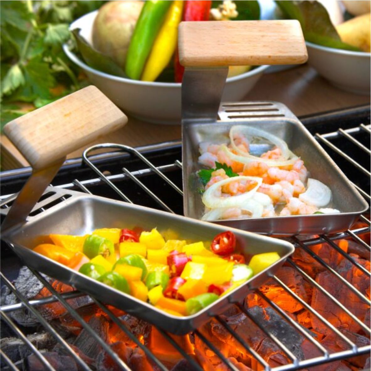 Grillpfännchen mit Abnehmbarem Griff