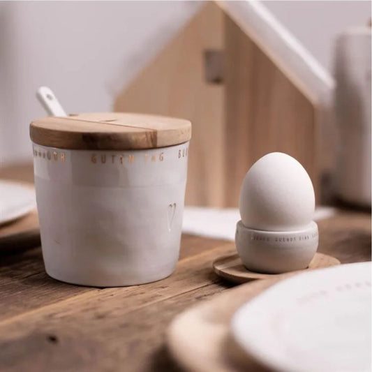 RÄDER Zuckerdose mit Deckel "Guten Tag" - 9,5cm