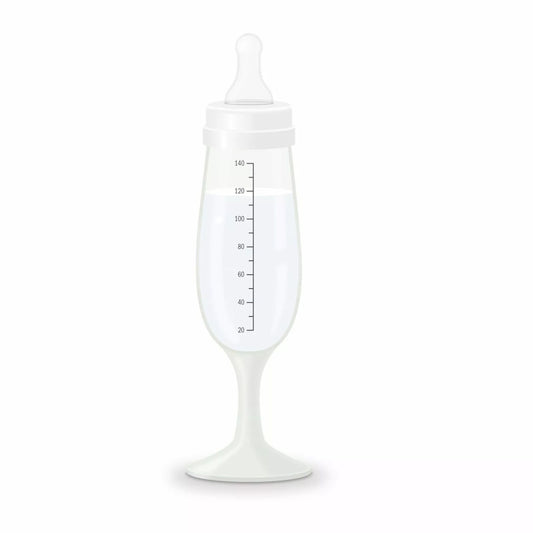 Babyfläschchen "Sektglas"