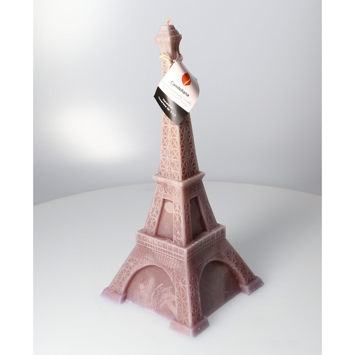 Dekorative Kerze - Eifelturm lila
