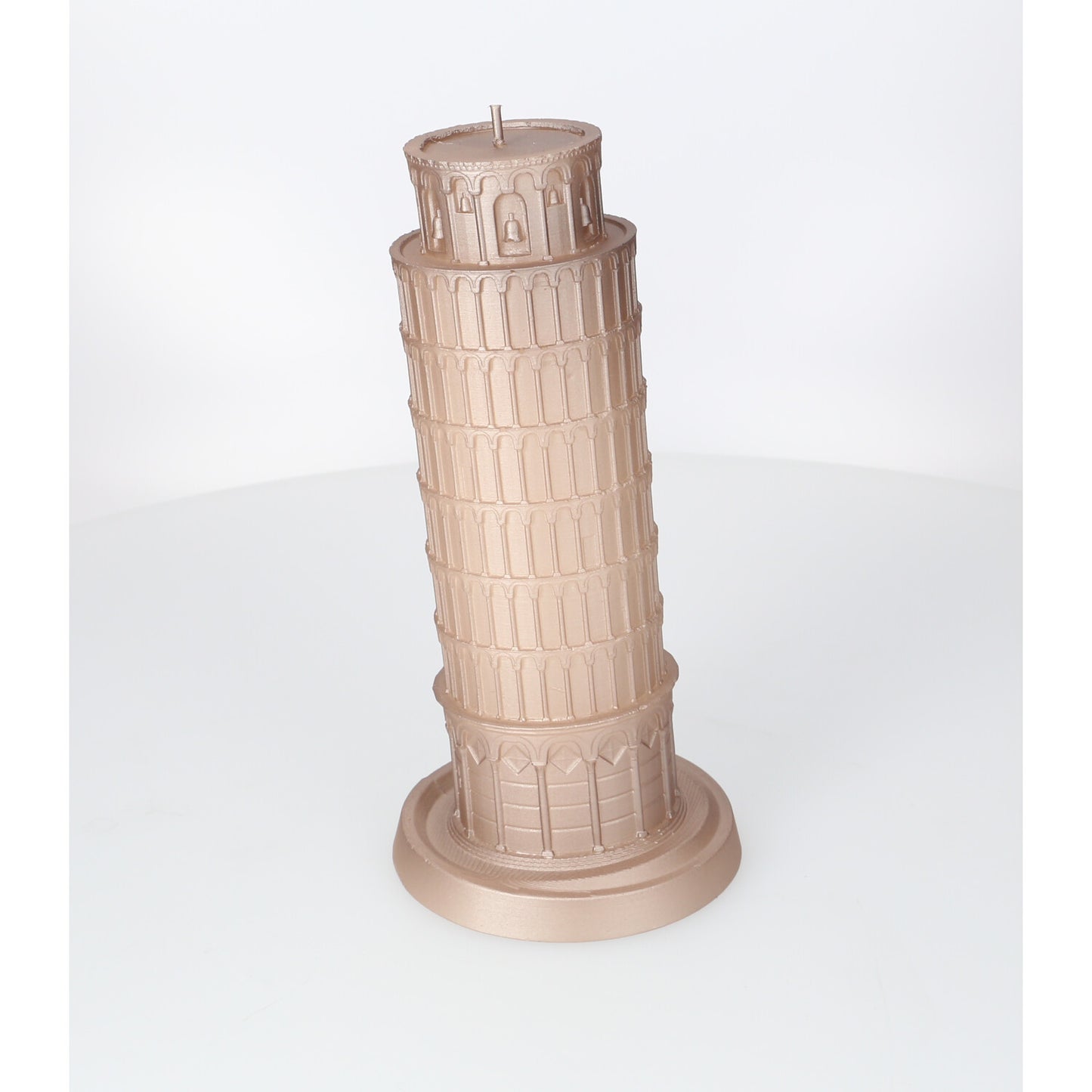 Dekorative Kerze - Pisaturm grau