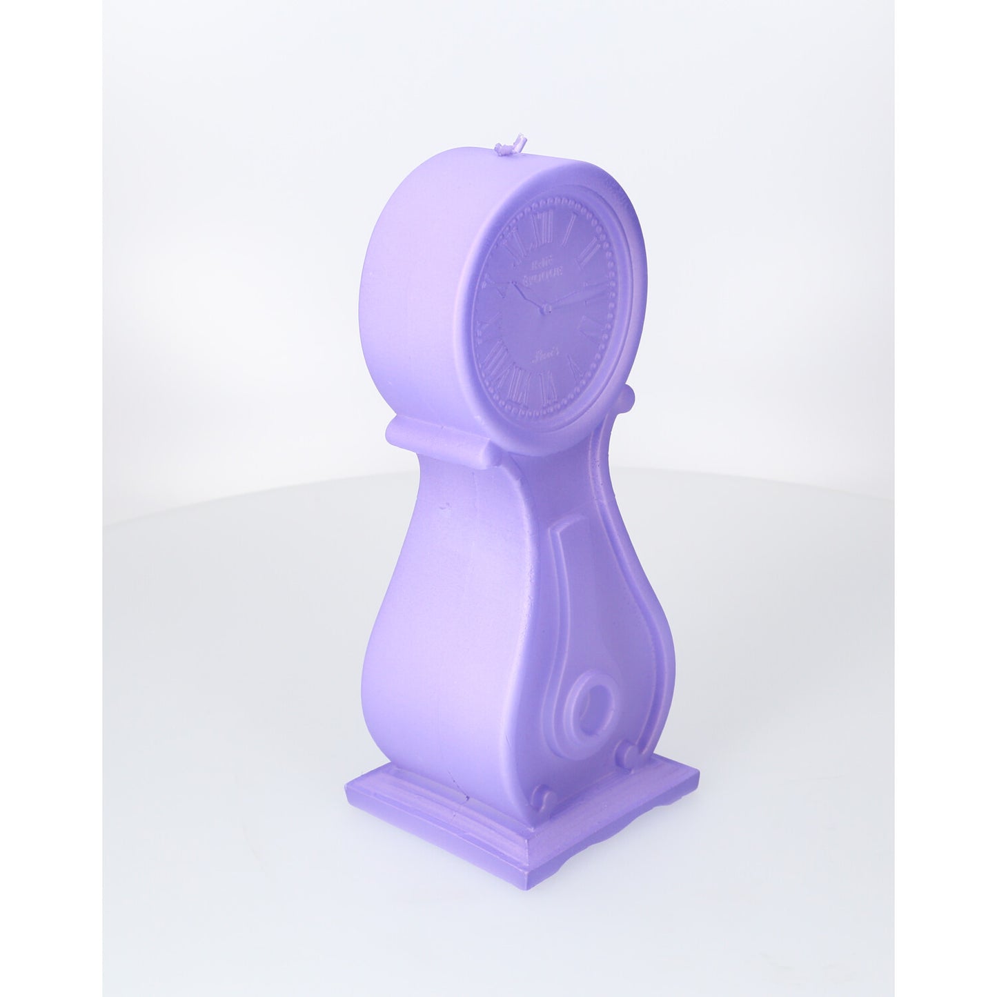 Dekorative Kerze - Standuhr - lila