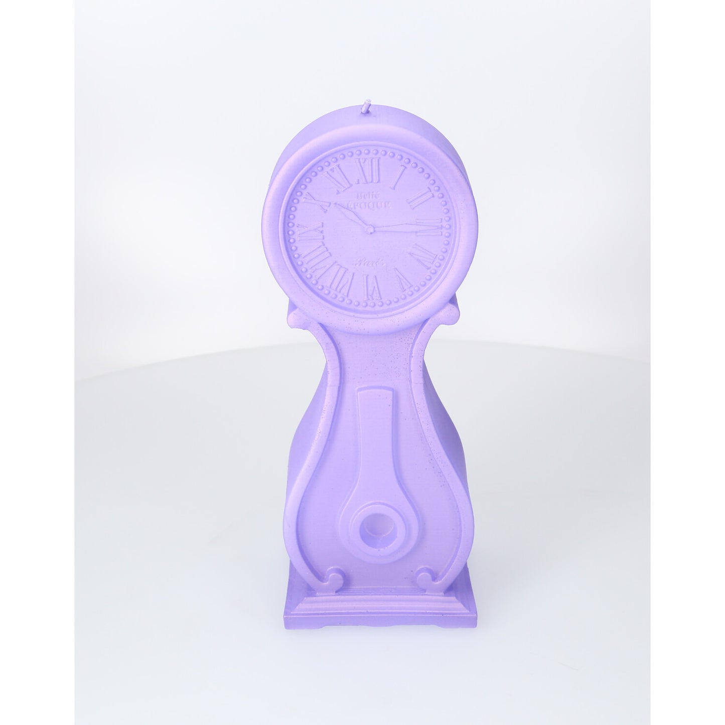 Dekorative Kerze - Standuhr - lila