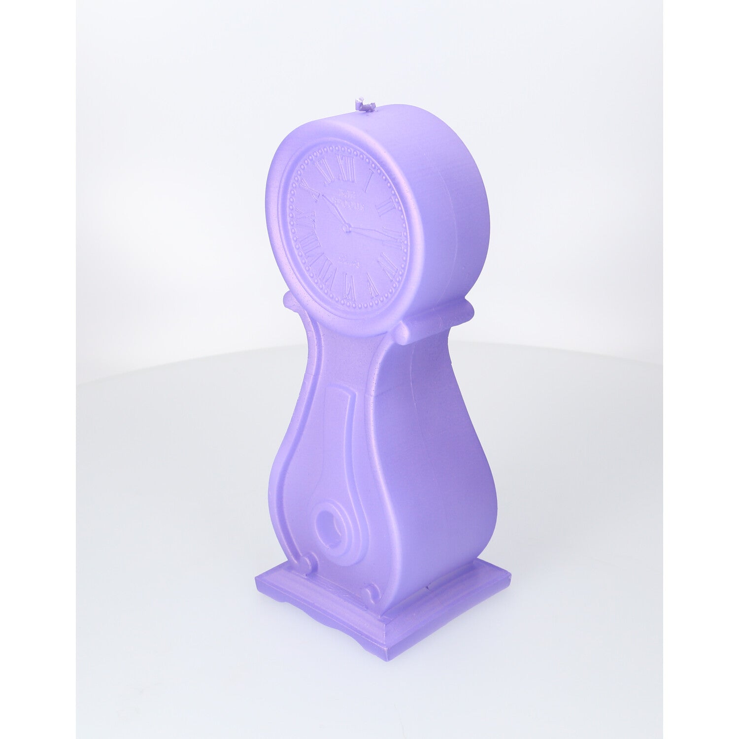 Dekorative Kerze - Standuhr - lila