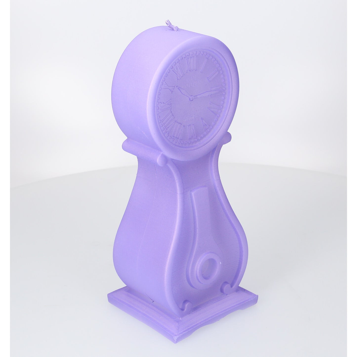 Dekorative Kerze - Standuhr - lila