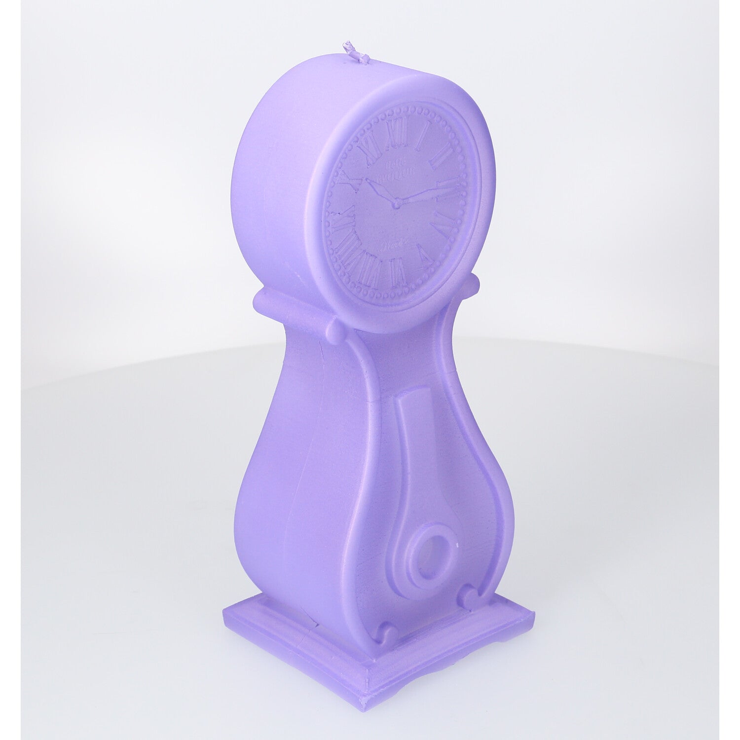 Dekorative Kerze - Standuhr - lila