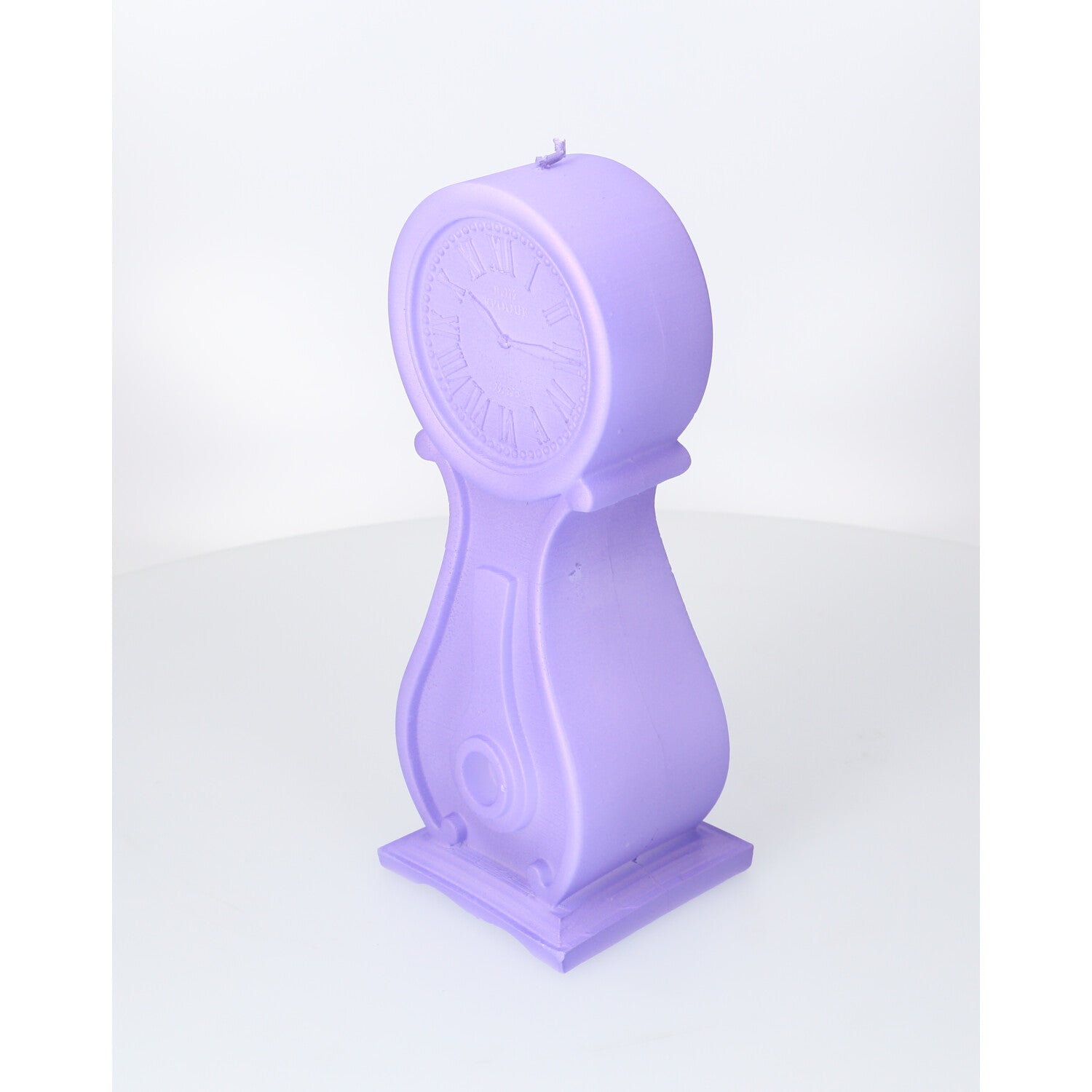 Dekorative Kerze - Standuhr - lila