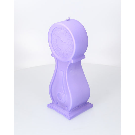 Dekorative Kerze - Standuhr - lila