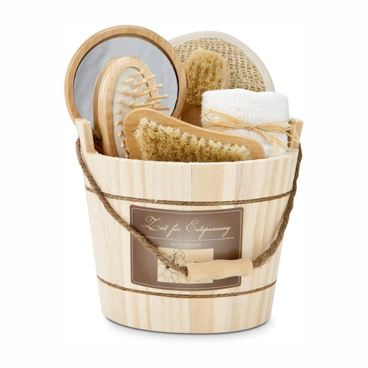 Geschenkset: Sauna Holzzuber, 5-teilig