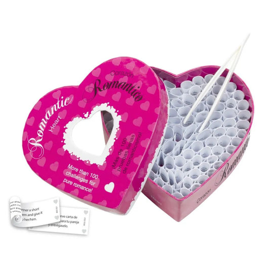 erotische Herzbox mit 100 Losen, Geschenk für Paare, Liebesgeschenk, Erotikgeschenke, Erwachsenenspiel, Sex Geschenke EN/ES