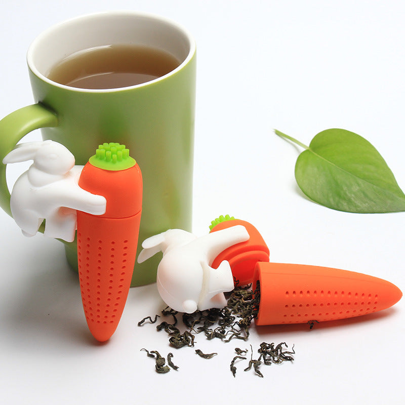 Teesieb Das Hase und Möhrchen Teesieb aus Silikon