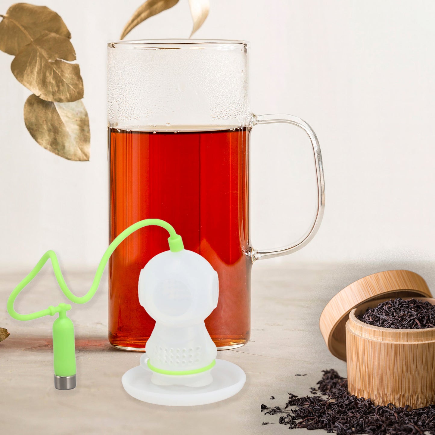 FOTOFOL - Silikon-Tee-Ei, Süßes Taucher-Teeblatt-Sieb